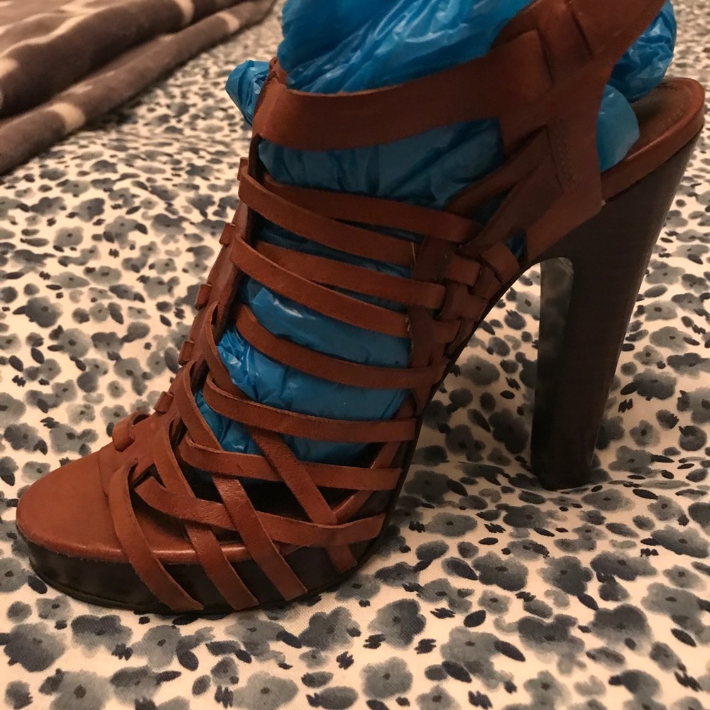 Ralph Lauren Collection Leather Strap Shoes